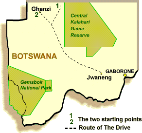 Botswana Map